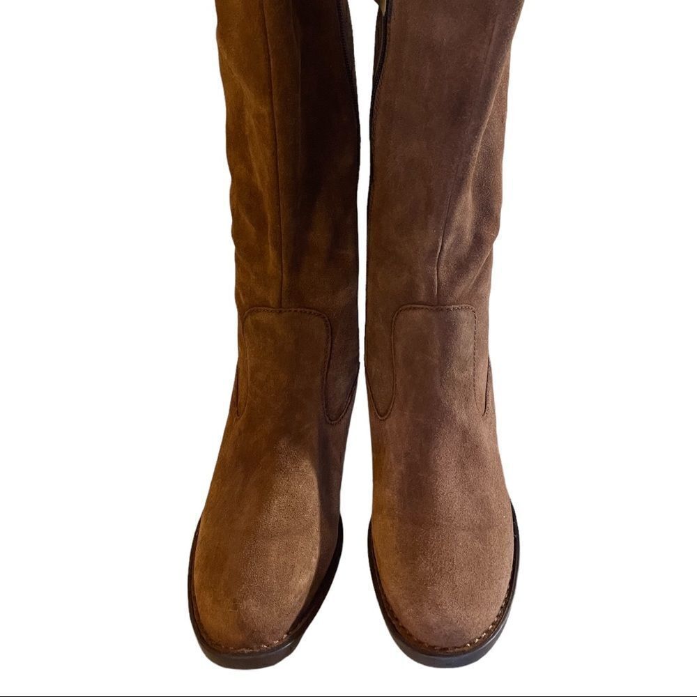 NWT Born Brown tall suede boots size US 7.5 M